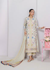 QPrints By Qalamkar Embroidered Lawn 3 Piece Unstitched Suit QLM25QP D-EM-09A HAZEL